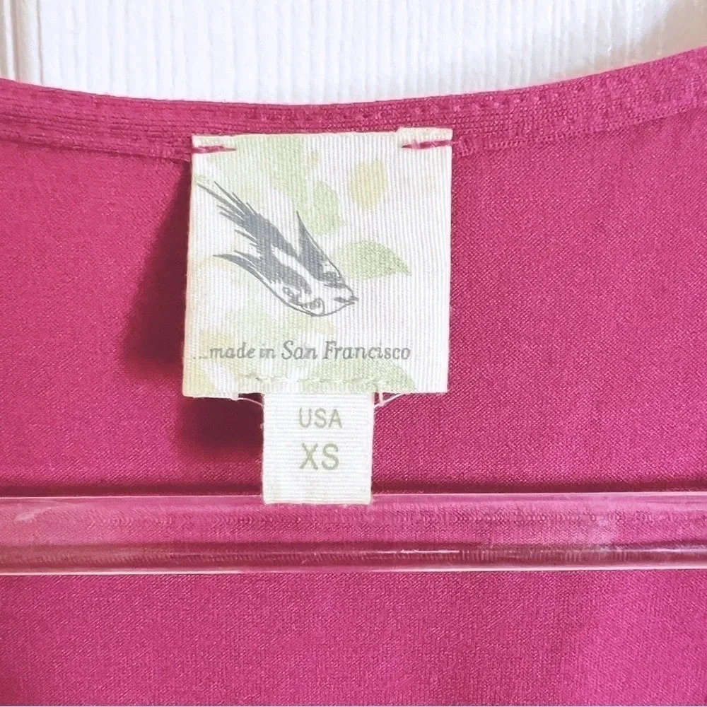 Anthropologie Y2K Lace Romantic Fairy Tank Top Raspberry Yellow Size XS USA - Picture 6 of 8